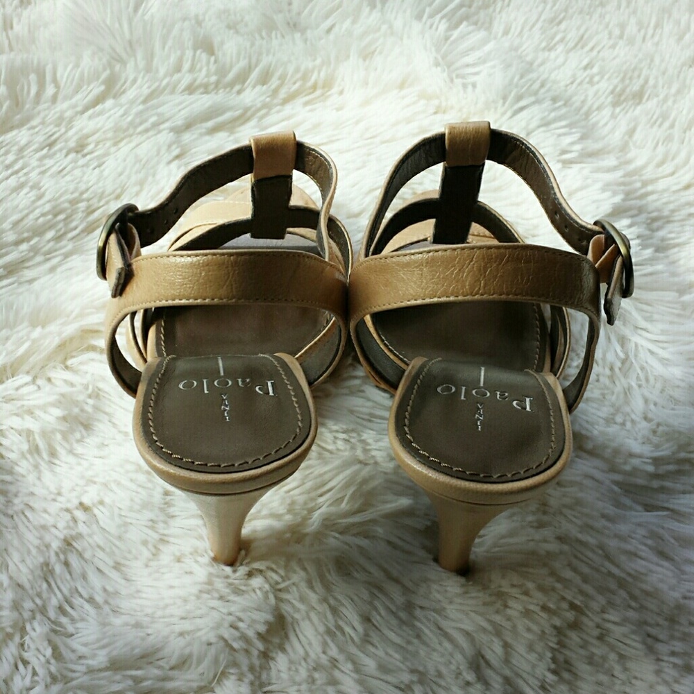 {Paolo} NIB Nude Killer Strappy Heels - Picture 5 of 8